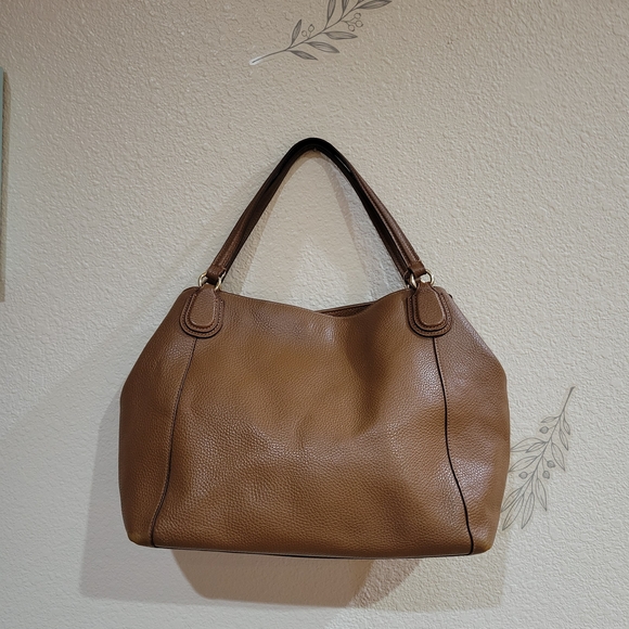 Coach Brown Leather Hand Bag, Shoulder Bag Purse - Picture 8 of 16